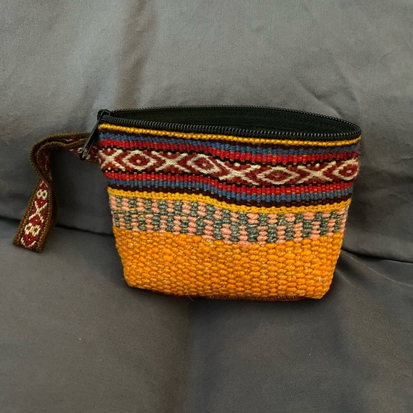 Handbags - Handcrafted Multicolor Woven Pouch
